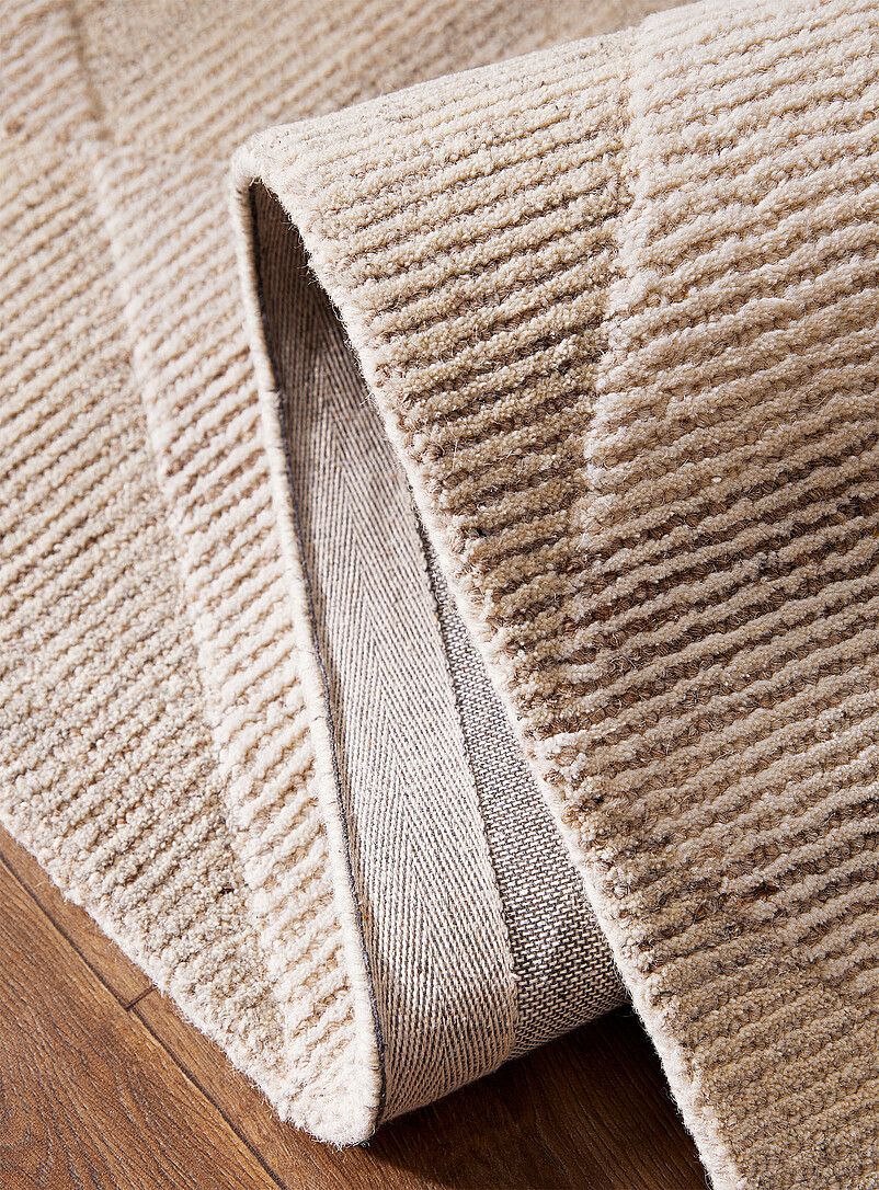 Faded stripes diamonds artisanal rug See available sizes product image 2
