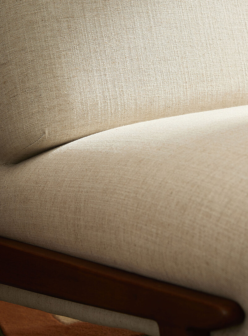 Zion wood accent cream chair product image 3