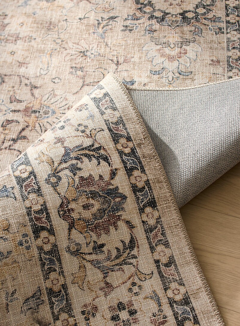 Faded floral fresco rug See available sizes product image 3