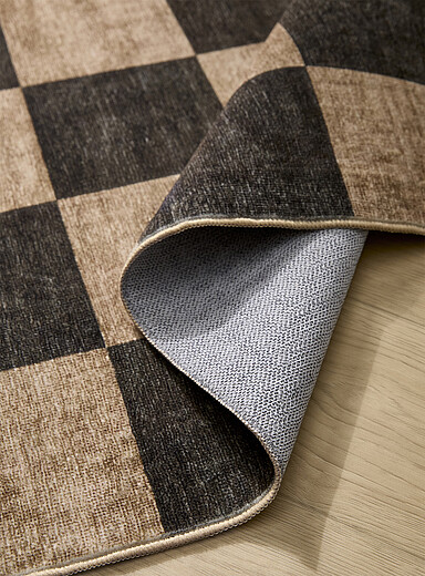 Neutral checkers rug See available sizes product image 3