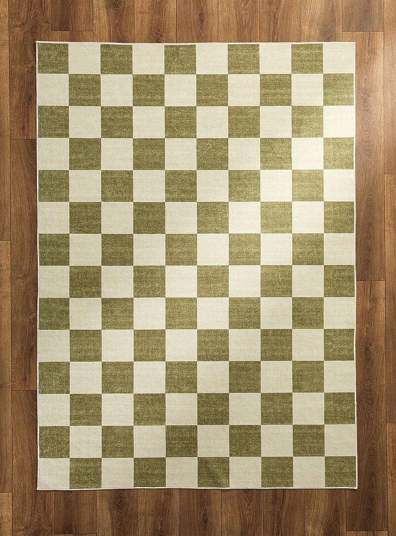 Neutral Checkers Rug See Available Sizes