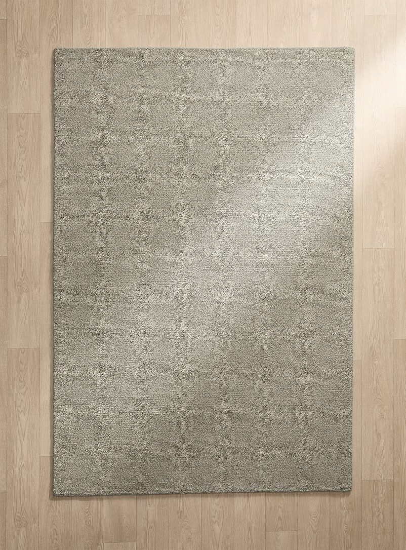 Plain pure wool handcrafted rug See available sizes product image (primary)