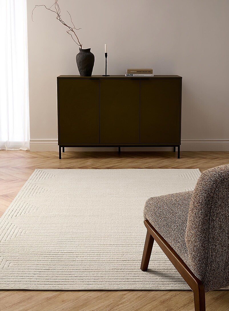 Embossed labyrinth effect rug See available sizes product image (primary)