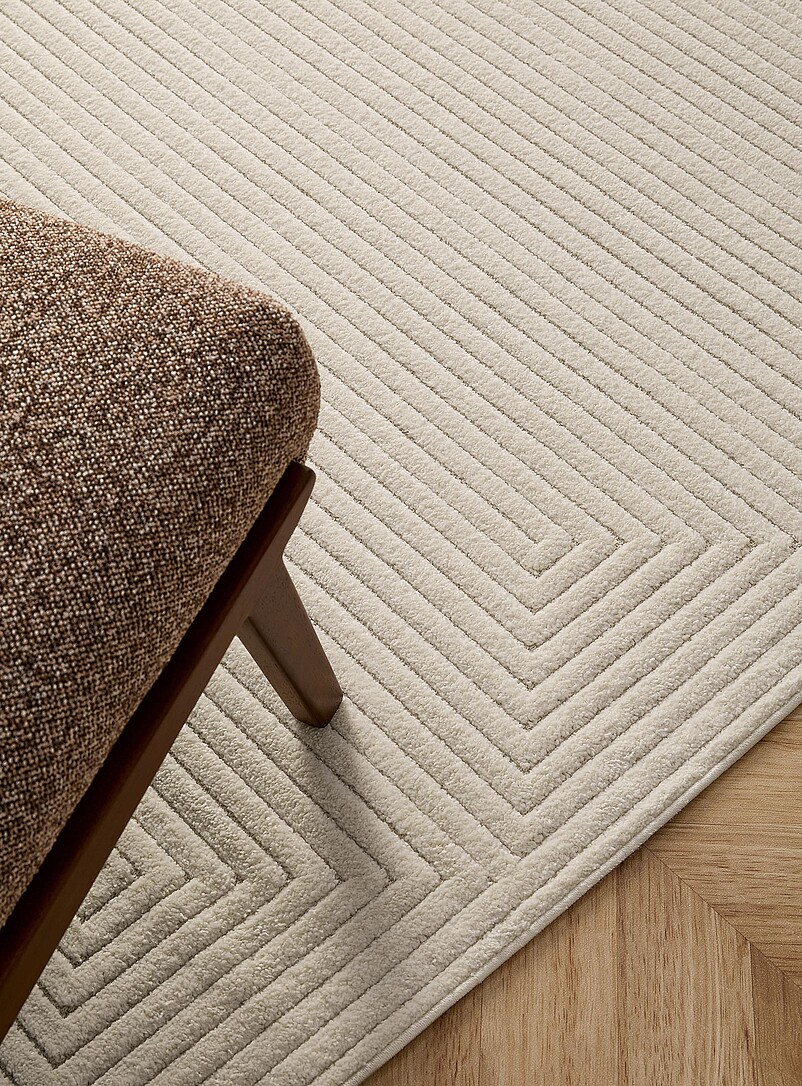 Embossed labyrinth effect rug See available sizes product image 2