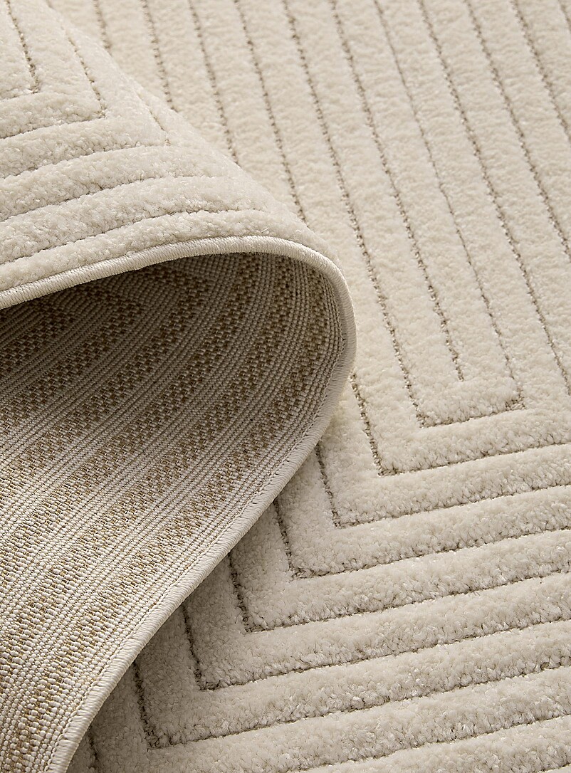 Embossed labyrinth effect rug See available sizes product image 3