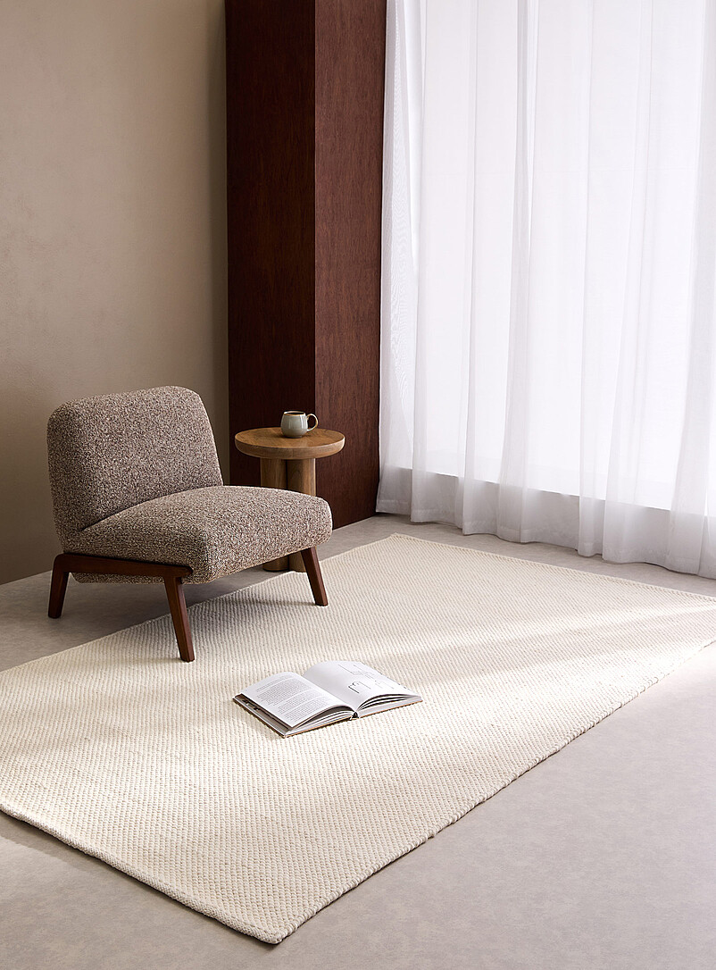 Pebble-Effect Handwoven Rug See Available Sizes