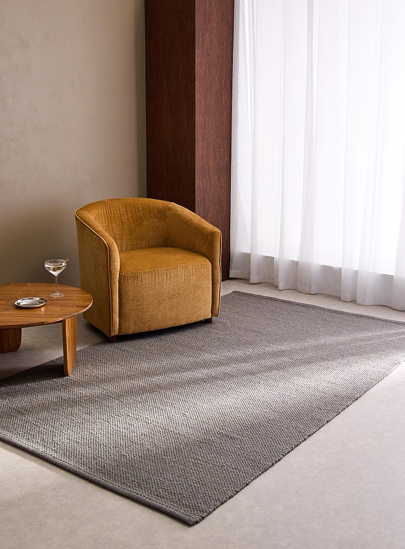 Pebble-Effect Handwoven Rug See Available Sizes