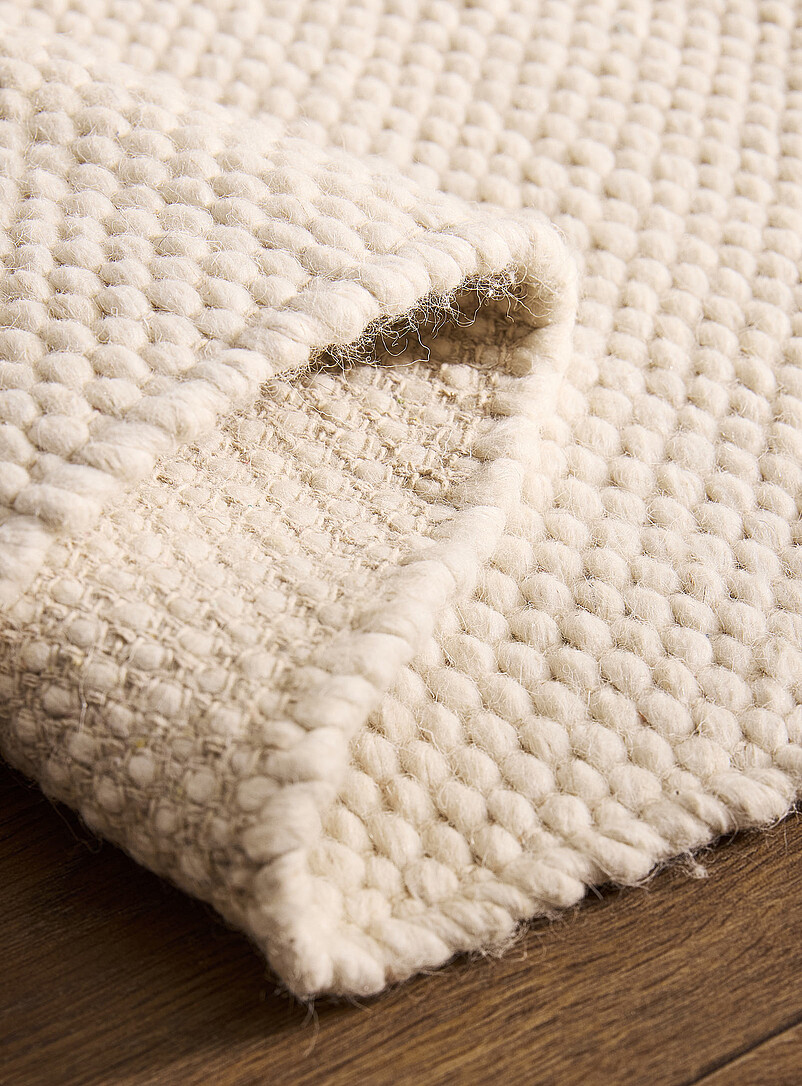 Pebble-effect handwoven hallway rug 75 x 245 cm product image 2