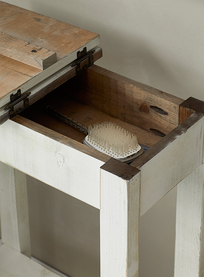 Springwater Woodcraft Black Flip top accent table