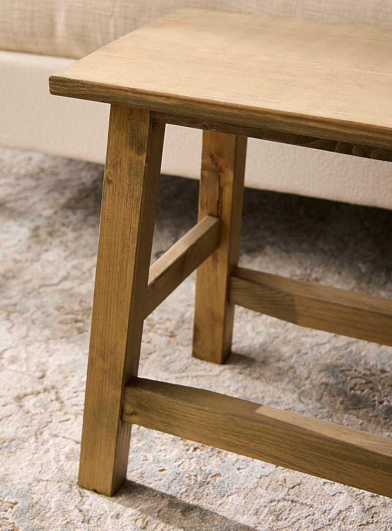 Springwater Woodcraft: Le banc Parisienne Brun noisette