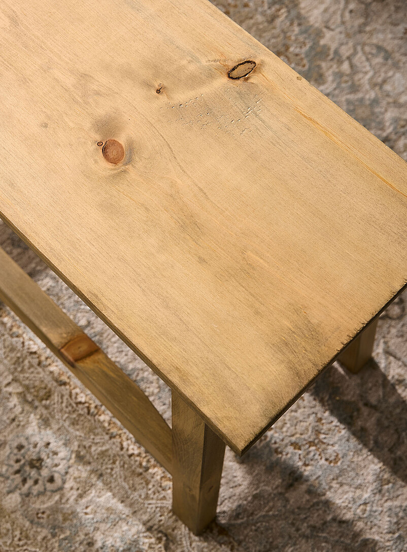 Springwater Woodcraft: Le banc Parisienne Brun noisette