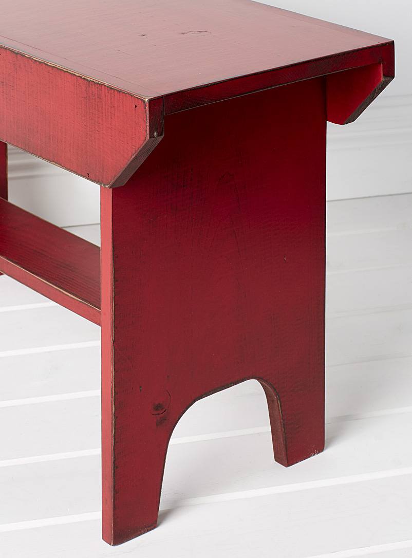 Bucket vintage red bench product image 2