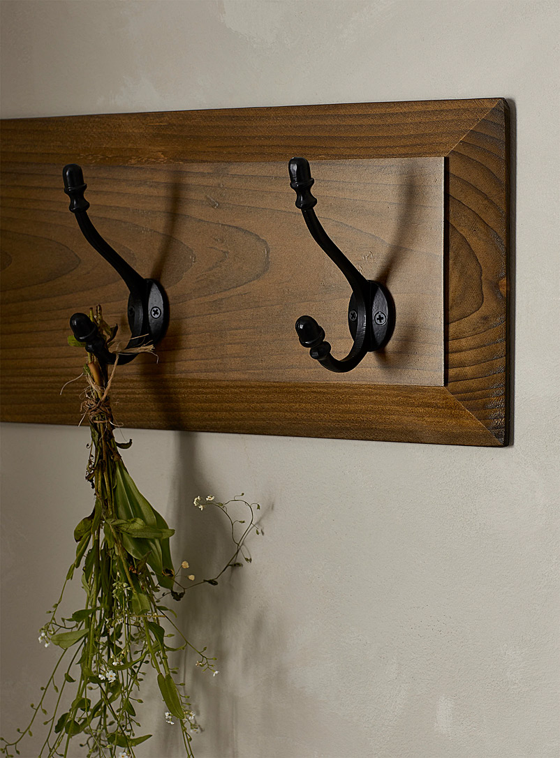 Antique 5-hook wall coat rack product image 2
