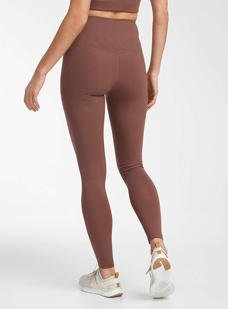 Girlfriend Collective Light Brown Full-length compression legging for women