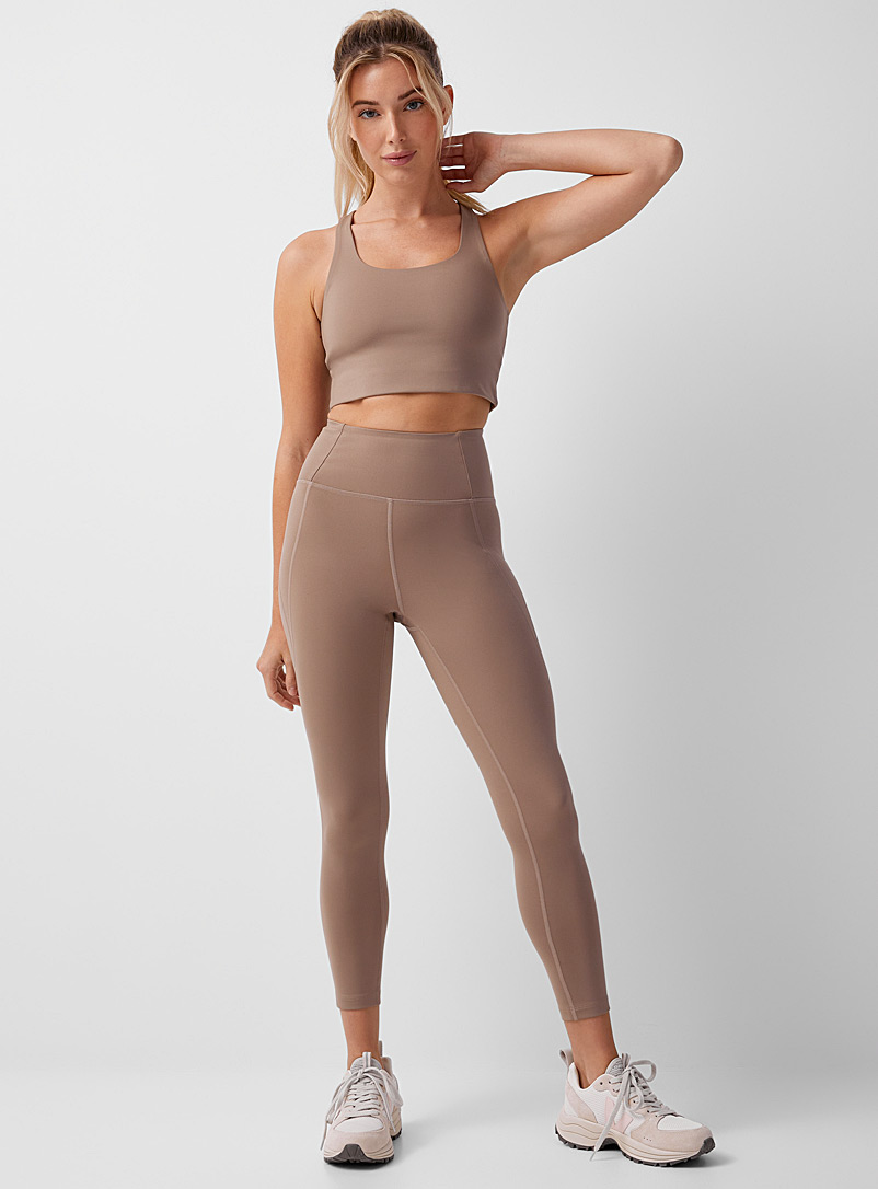 Girlfriend Collective Sand 7/8 compression legging for women
