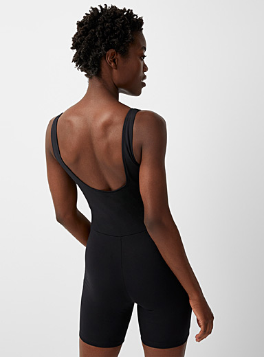 Scoop back cycling short bodysuit 