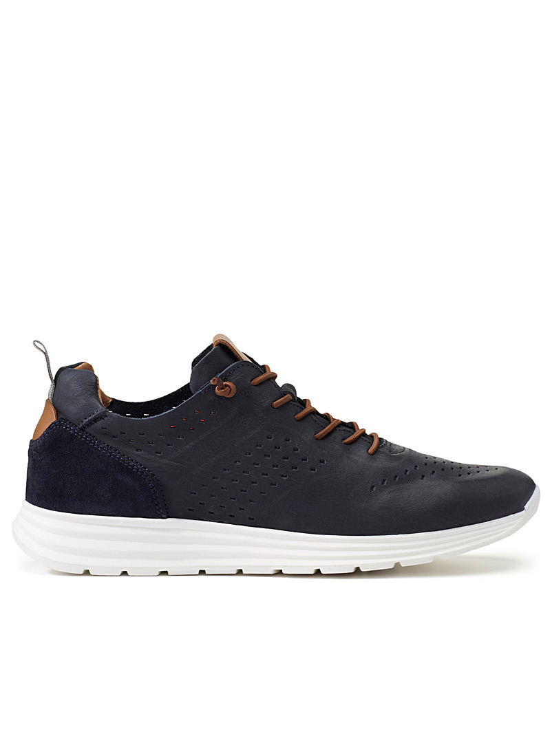 Perforated-leather sneakers Men 