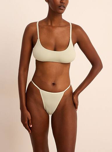 Fine elastic trim cheeky panty Bamboo viscose