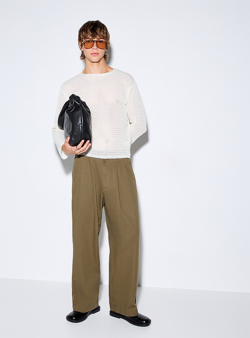 Pleated Wide-Leg Chinos Imported From Seoul