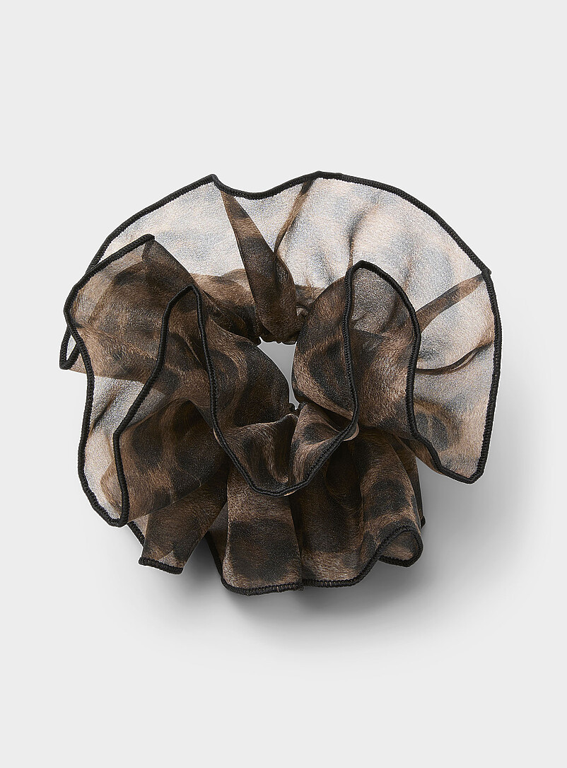 Le chouchou double organza léopard | Simons | Magasinez des Élastiques ...