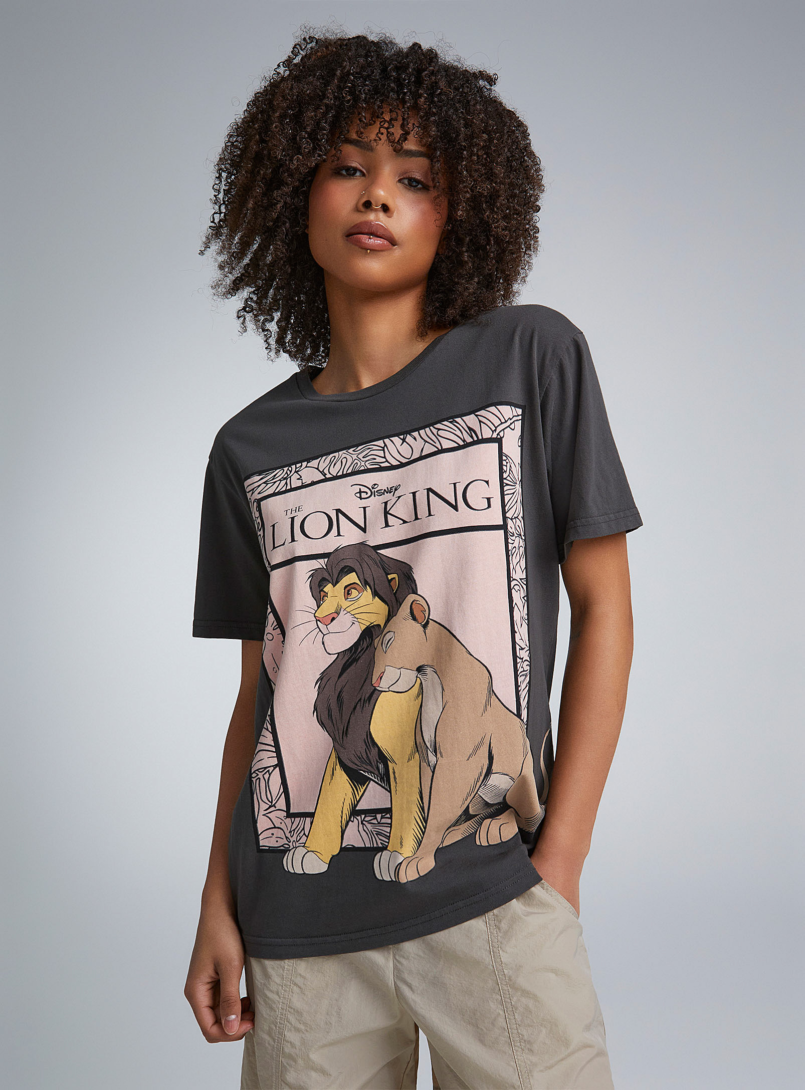 Twik Lion King T-shirt In Charcoal