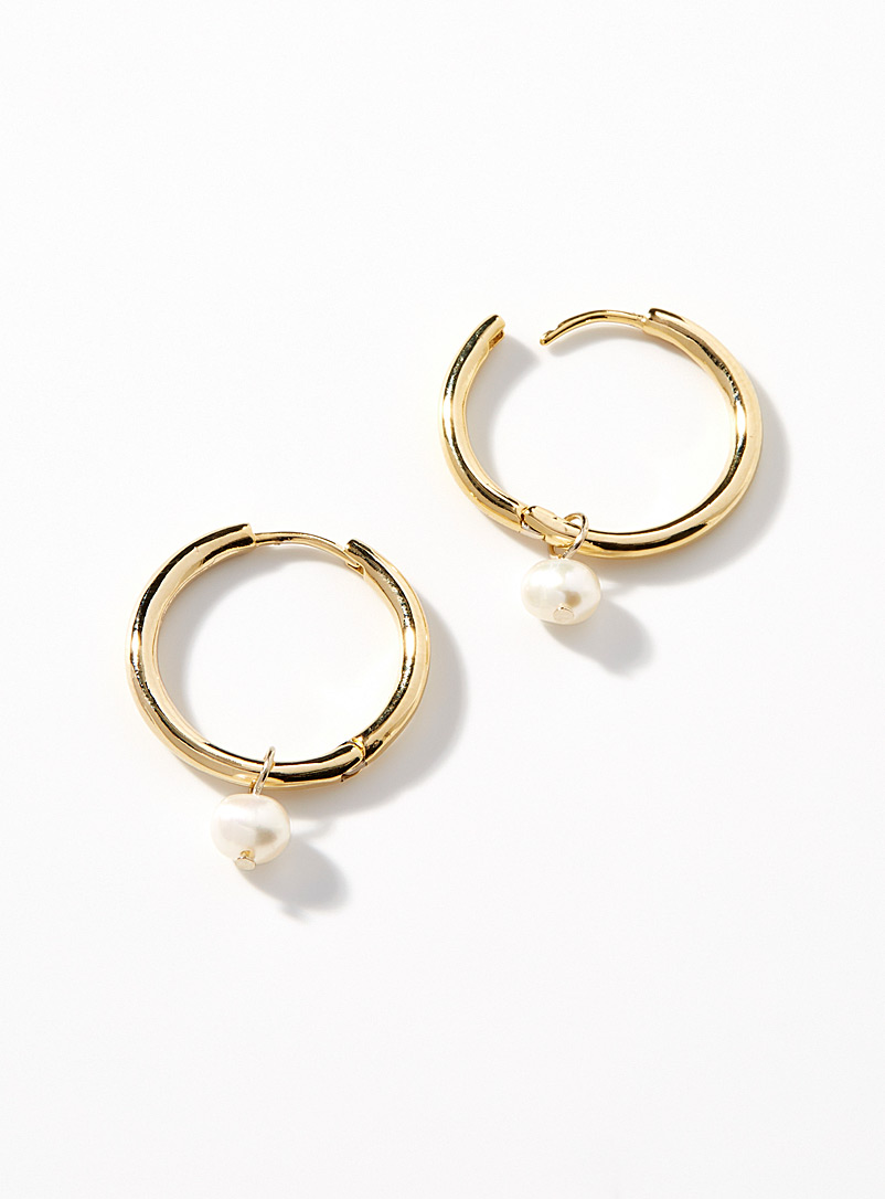 Simons Assorted Mini-pearl hoops for women