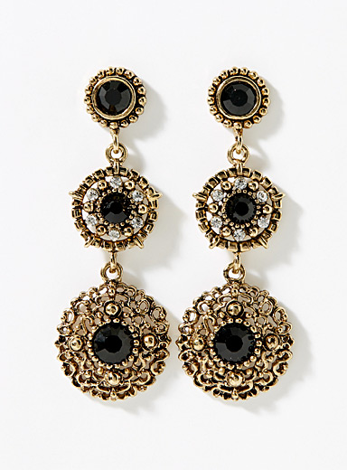 Les boucles d'oreilles charme baroque