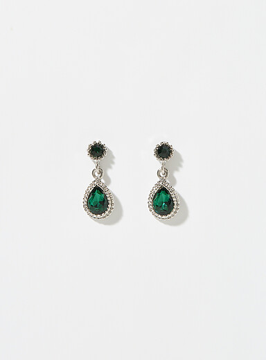 Precious stone earrings