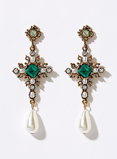 Baroque cross earrings product image 2