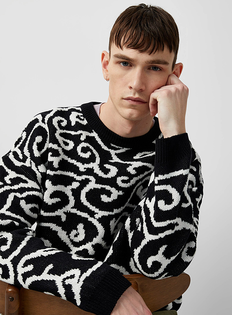 Damask jacquard sweater | Le 31 | Shop 