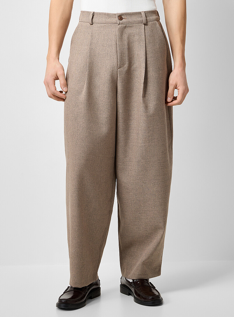 Micro-check pleated barrel pant Imported from Seoul product image 2
