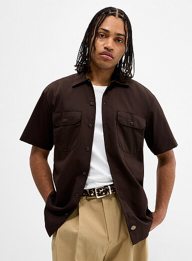 La chemise m&eacute;canicien manches courtes