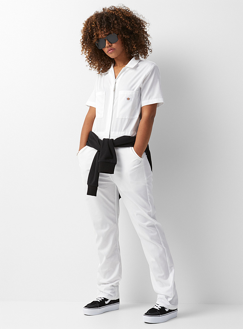 Dickies White Workwear jumpsuit for women