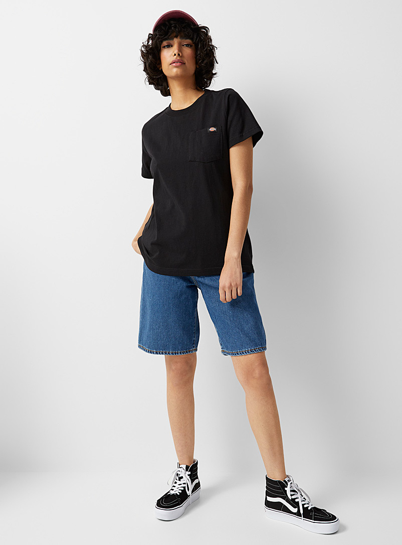 Dickies: Le t-shirt menuisier à poche Noir pour femme