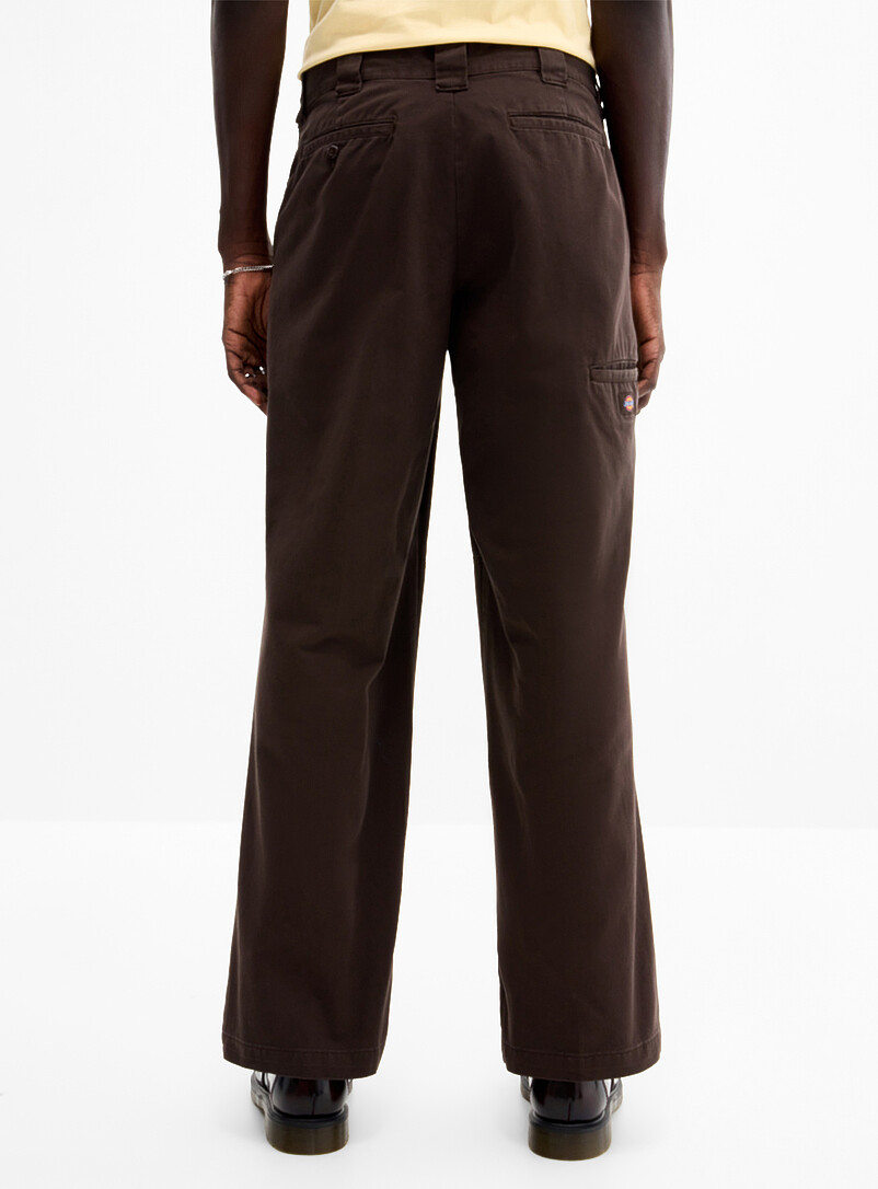 Dickies Chocolate/Espresso Double knee work pant <b>Loose fit</b> for men