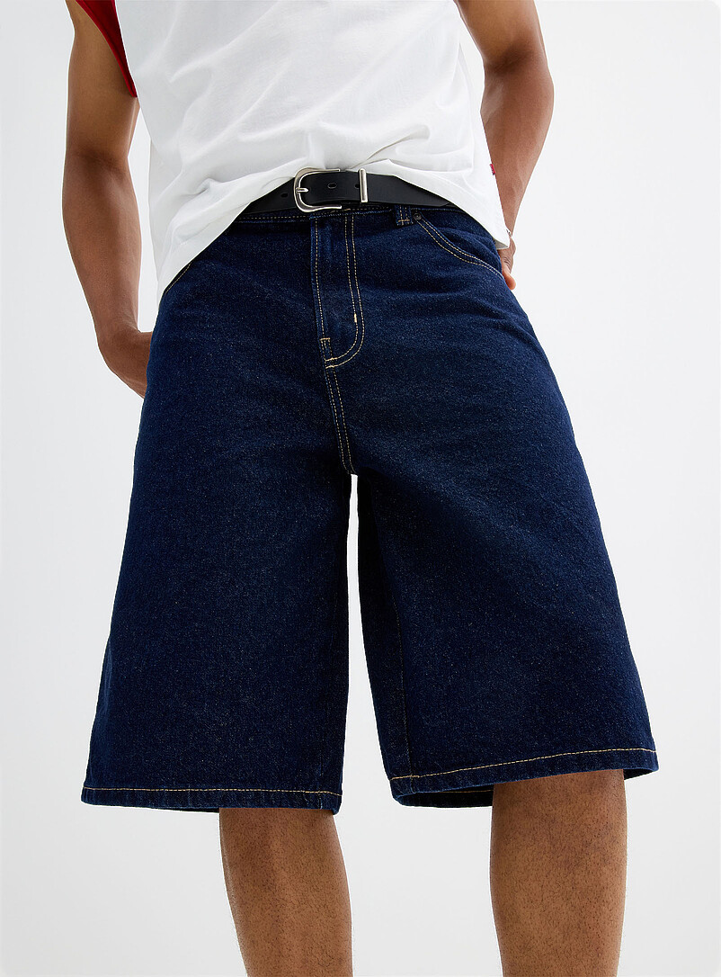 Dickies: Le <i>jort</i> de travail bleu vieilli <b>Coupe ample</b> Bleu pour homme