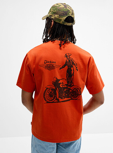 Le t-shirt cowboy &agrave; moto