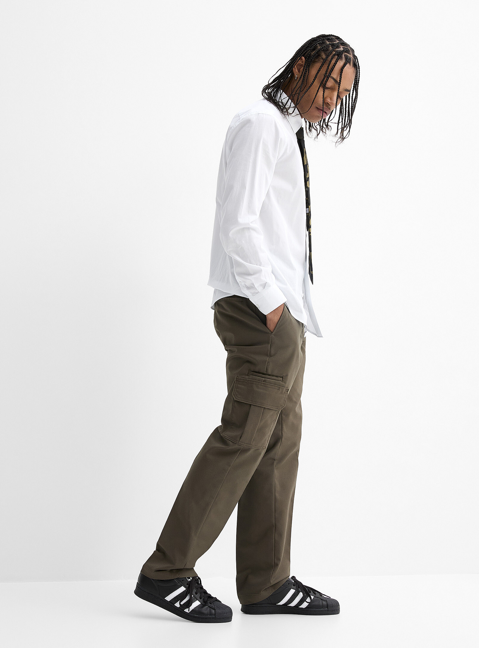Dickies - Flex cargo work pant Regular fit (Men, Green, 34)