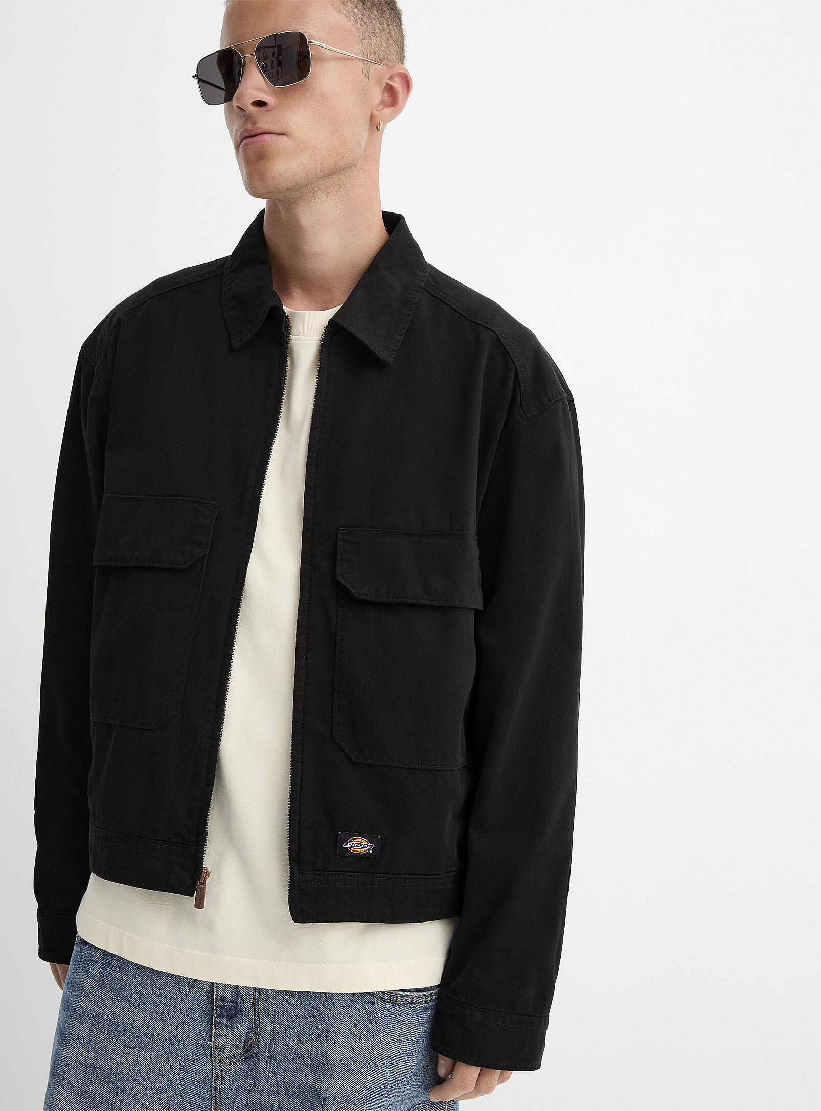 Dickies - Fort Smith trucker jacket (Men, Black, X-LARGE)