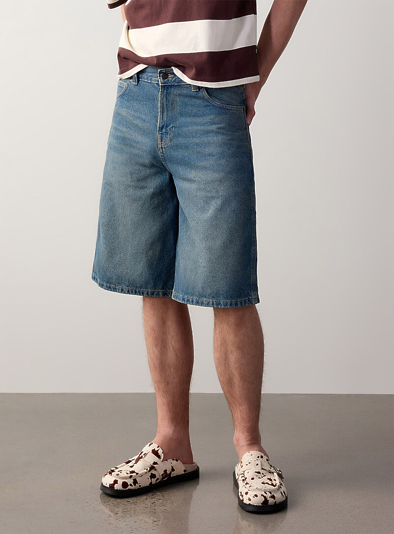 Vintage-blue work jort Loose fit product image 2