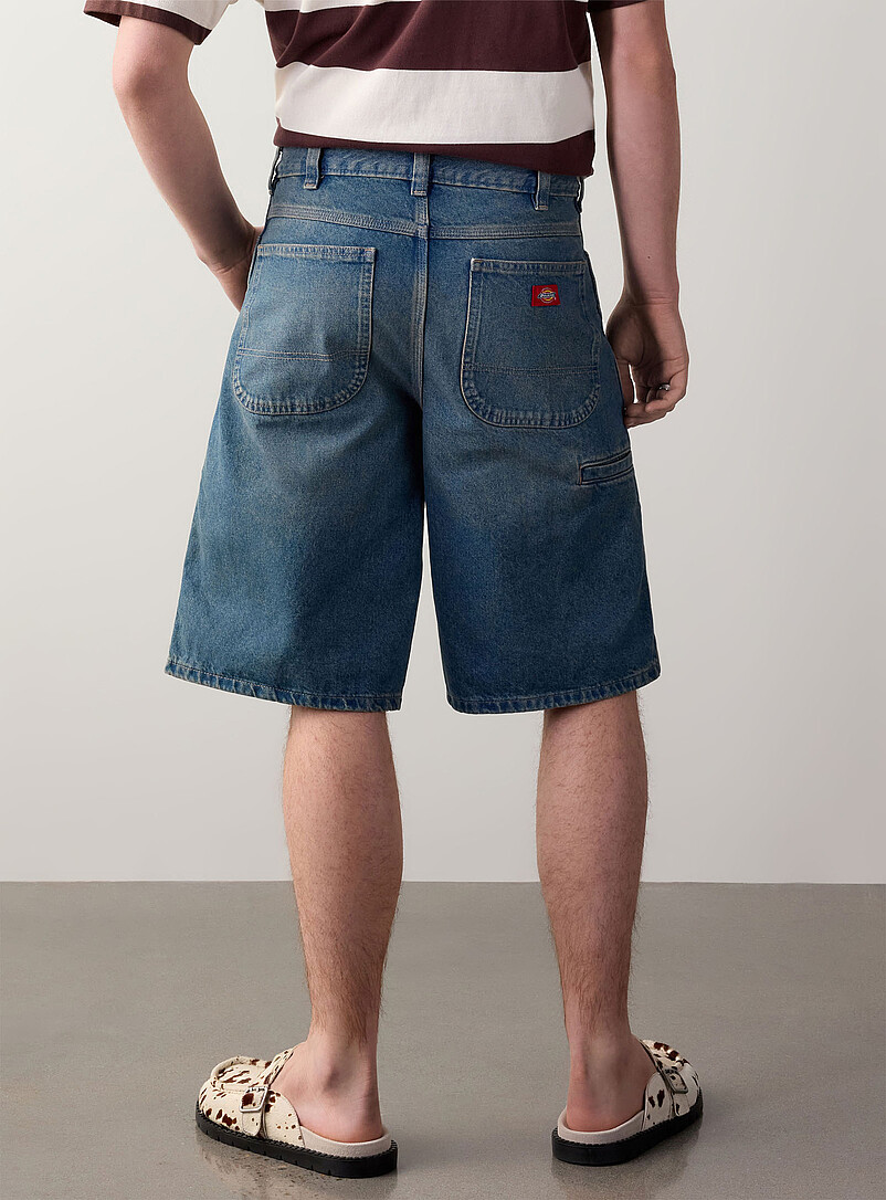 Vintage-blue work jort Loose fit product image 3