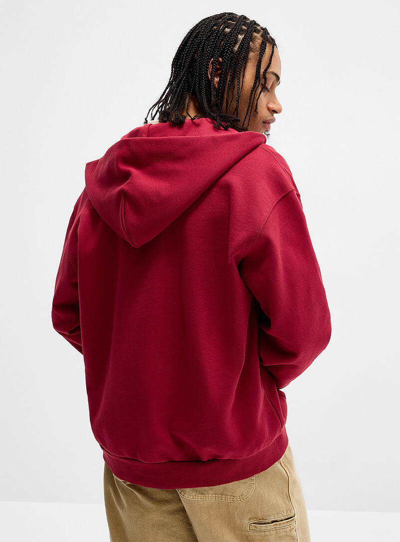 Solid zipped hoodie product image 2