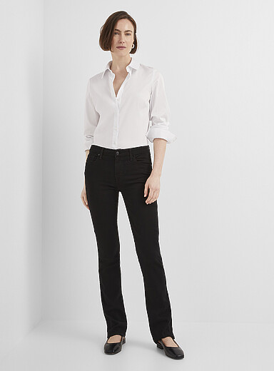 black Kimme jean <b>Fit: Straight leg, regular rise</b>