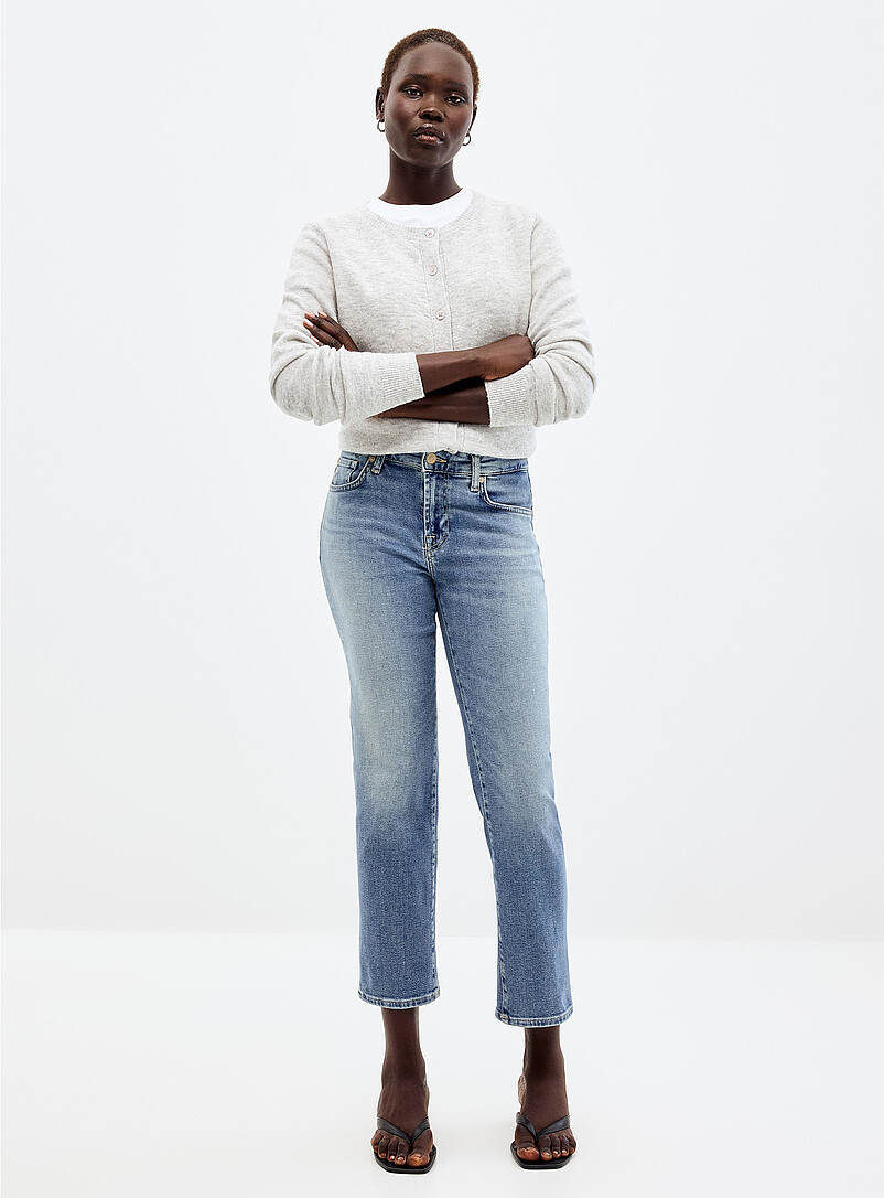 Calie faded pale jean Fit: Straight leg, regular rise product image (primary)