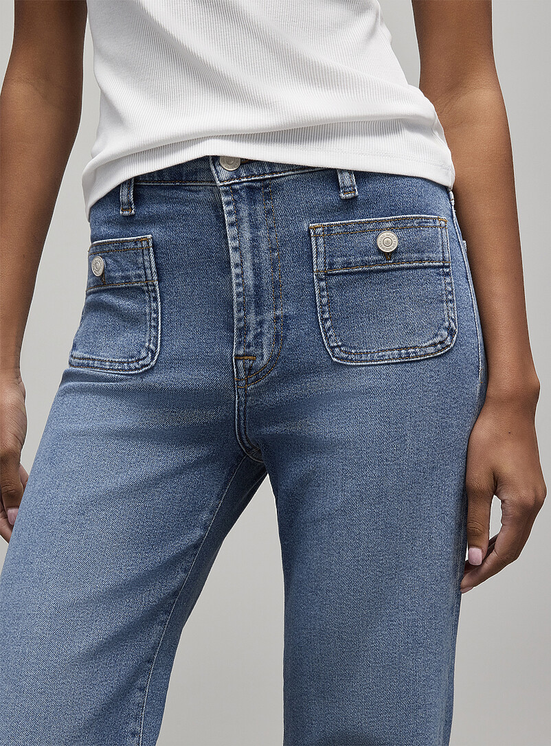 Dojo modern patch-pocket jean Fit: flared leg, mid-rise waist product image 2