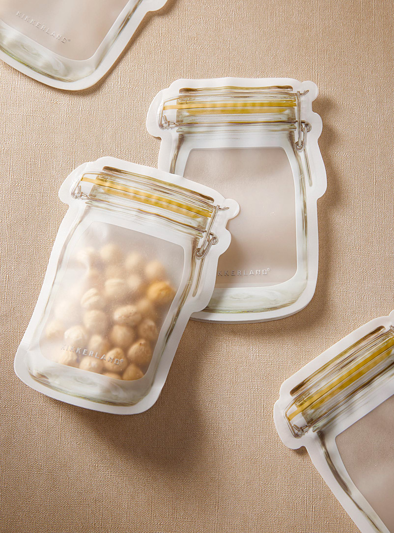 Simons Maison: Les sacs réutilisables petits bocaux Ensemble de 4 Assorti