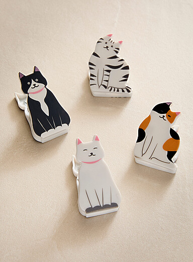 Les pinces adorables chats Ensemble de 4