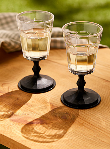 Kikkerland Set of 2 Stacking/Portable Travel Wine Glasses NEW PACK