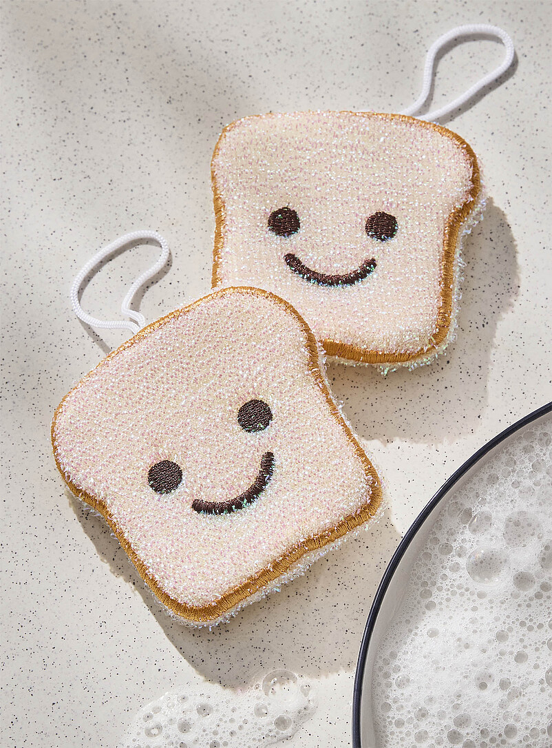 Bread slice scouring sponges Set of 2 product image (primary)