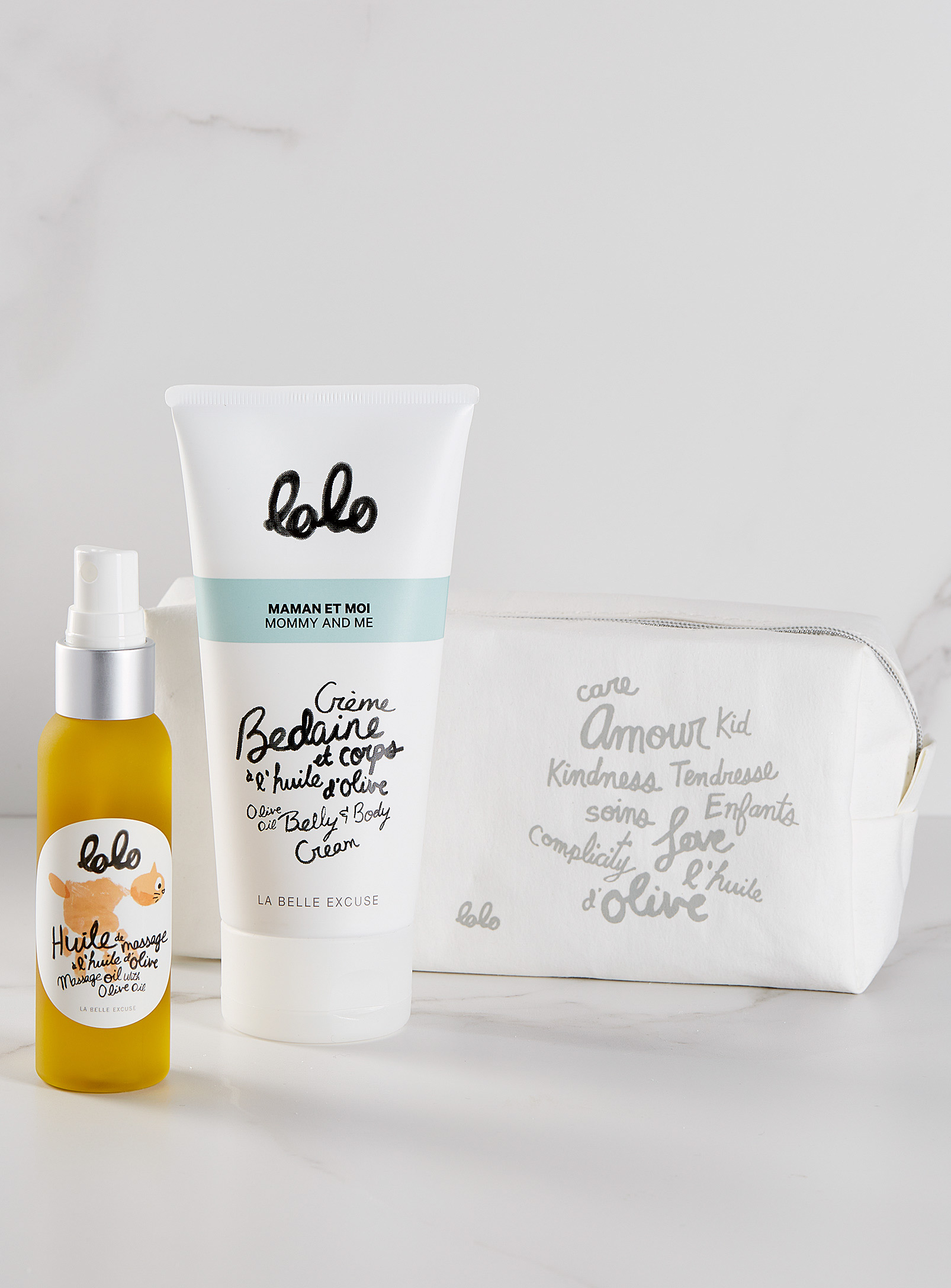 La Belle Excuse - Lolo waiting for the stork skincare set